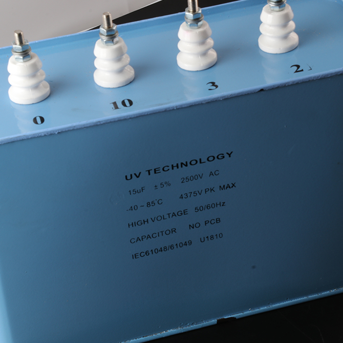 UV technology high voltage 15uf 2500v capacitor