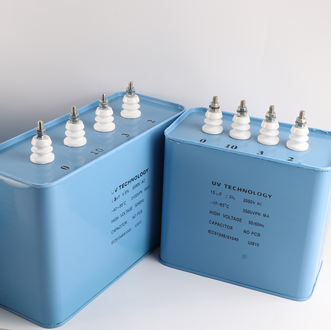 High voltage 3000v square shape 15UF oil capacitor