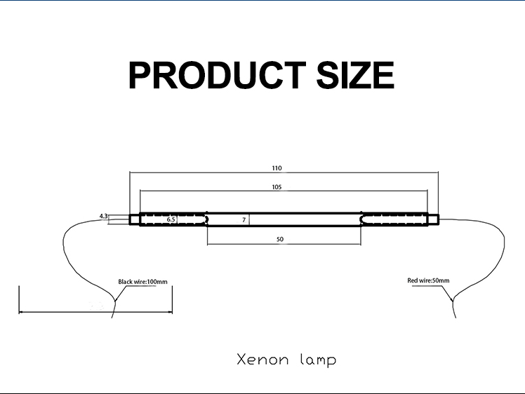 7*50*110mm Hot sales beauty machine  laser flash  ipl  xenon lamp