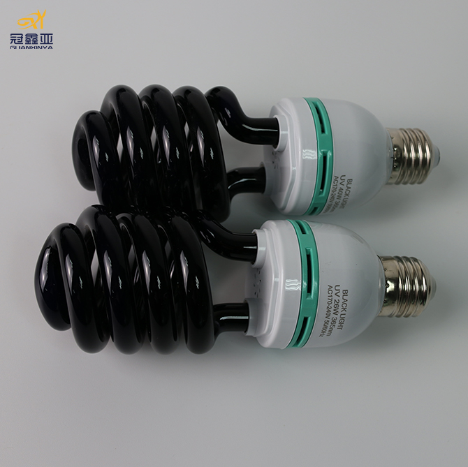 E27 Blacklight Uv Lamp 40W 35W 30W 20W 15W 26W Ultraviolet Fluorescence Black Light Blue Bulb Spiral Lamp Cfl Bulb