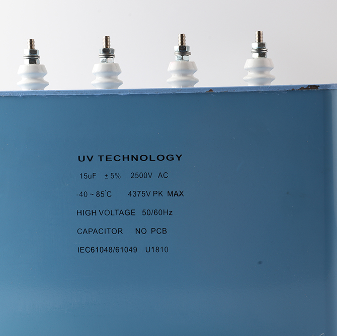 UV technology high voltage 15uf 2500v capacitor