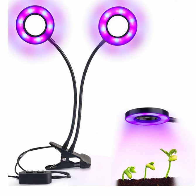 Full spectrum high power double-headed clip plant growth light