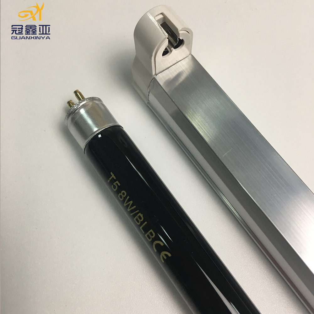 T5 tube 365nm uv black lamp and fluorescent light fixtures