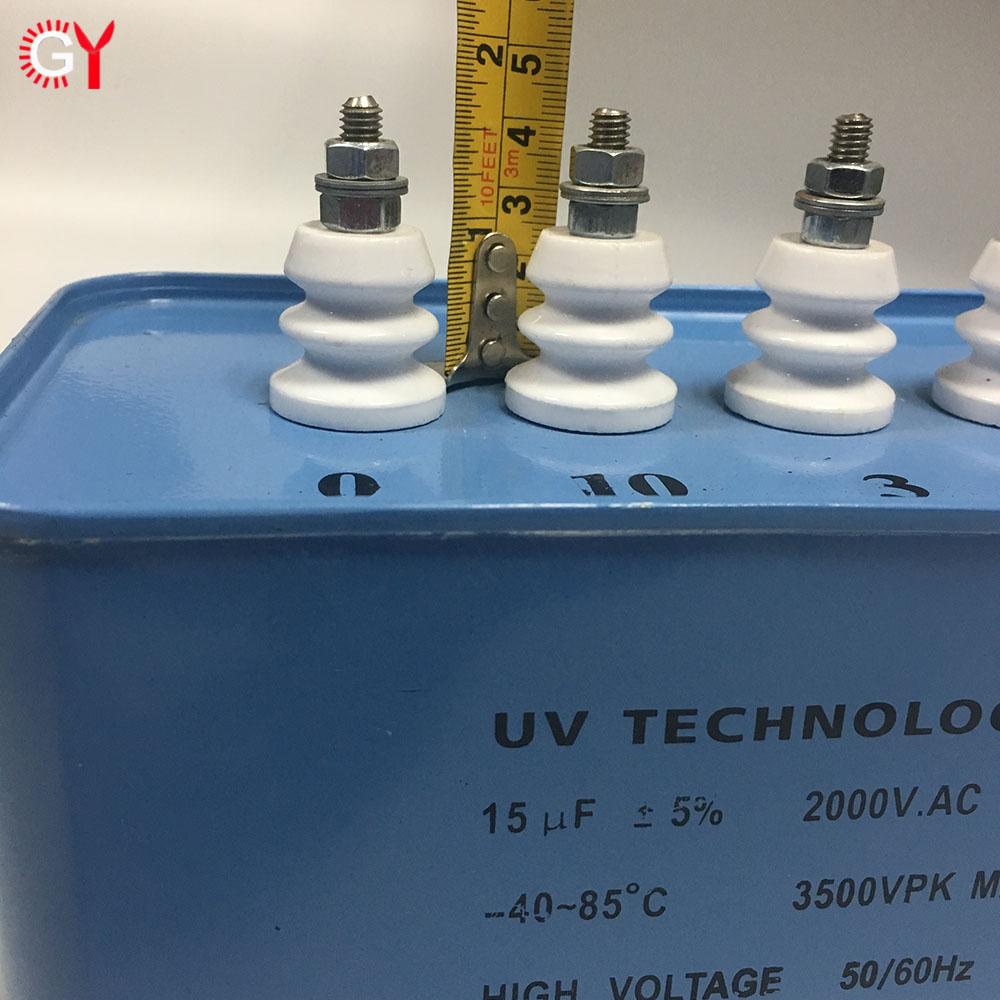 4 heads 15UF oil item UV capacitor for UV curing lamp