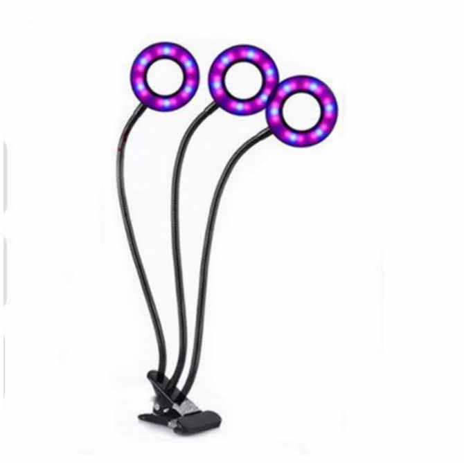 Indoor plants hydroponics garden dimming timer clip led grow light