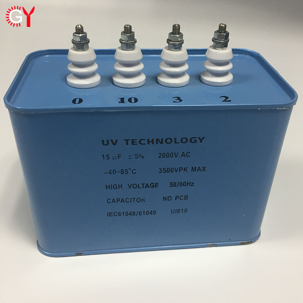 4 heads 15UF oil item UV capacitor for UV curing lamp