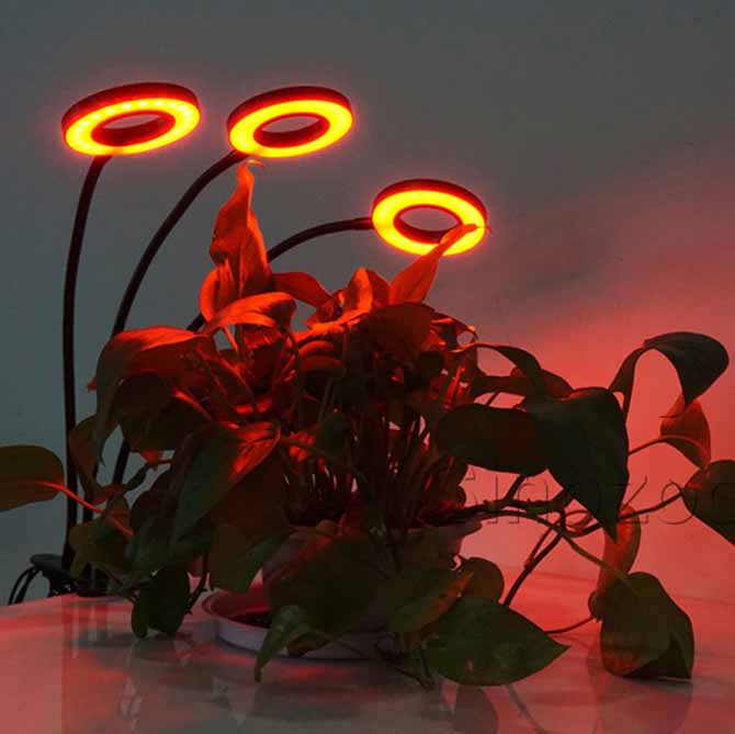 Indoor plants hydroponics garden dimming timer clip led grow light