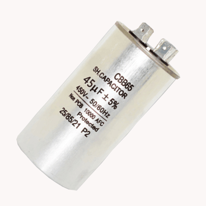 cbb65 air-conditioner 45uf 450v aluminum capacitor