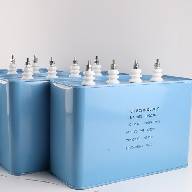 High voltage 3000v square shape 15UF oil capacitor