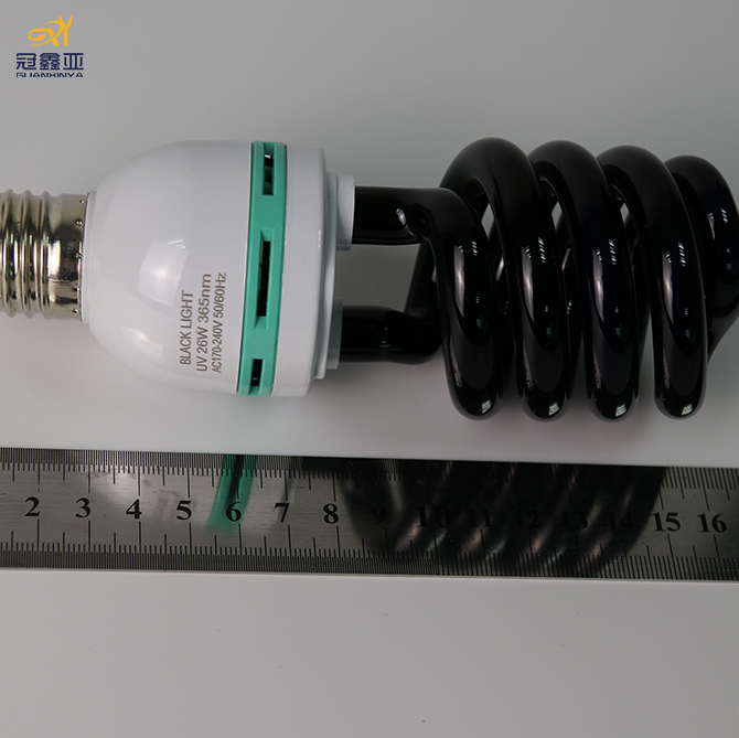 E27 Blacklight Uv Lamp 40W 35W 30W 20W 15W 26W Ultraviolet Fluorescence Black Light Blue Bulb Spiral Lamp Cfl Bulb