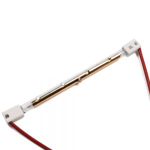 800W 200Mm 220V Infared Light Single Pipe Half Gold Coating Quartz Heater Infrared Heaters Lamp
