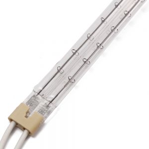 1.5Kw 220V Double Tube Transparent Quartz Glass Infrared Heater Lamp 
