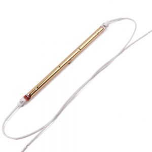 Infrared Heating Light Lamp Lamp Gold Shortwave Single Gold Tube Ceramic Heating Lamp Gold