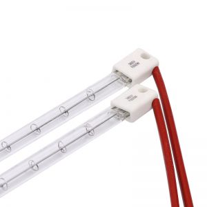 1KW 380V 600mm single tube transparent double end red wire car infrared workshop car heat lamp