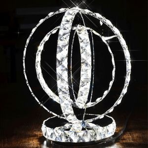 Bedside Creative Led Heart Shaped Wedding Room Lamp Warm Light Bedside Light Lamp Crystal Table Lamp