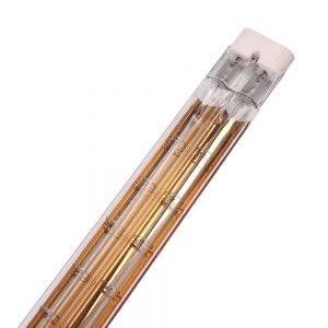 Semi Gold Plated 8Kw 415V 1500 Mm Wire 250Mm Pipe Diameter 33Mm Infrared Heating Lamp For Drying