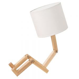 Modern Contracted Nordic Creative Personality Cartoon Lovely Sweet Solid Wood Bedroom Bedside Folding Small Desk Table Lamp