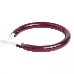 Round ruby halogen heating tube 300W Ruby IR lamp Infrared Lamp