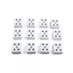Five Hole Terminal High Temperature Ceramic Wire Connector Terminal For Heat Lamp Fixed Line