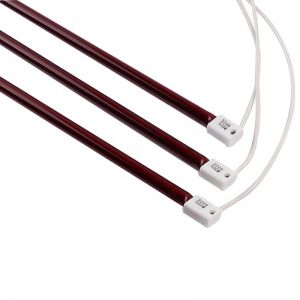 500W 220V 500mm ruby infrared quartz halogen tube ruby slim infrared halogen heating lamp with lamp