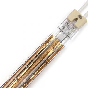 Shortwave Paint Curing Lamp Double Tube Gold Coating Infrared Heating