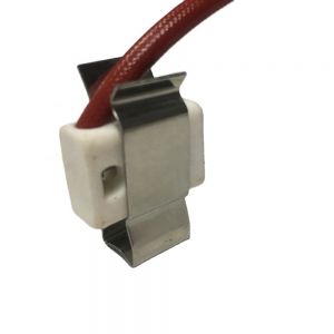 U shape stamping nickle plated steel custom infrared lamp halogen lamp clip