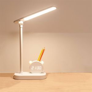 Led Eye Lamp Pen Holder Usb Charging Bedroom Bedside Lamp Student Dormitory Study Desk TABLE Lamps