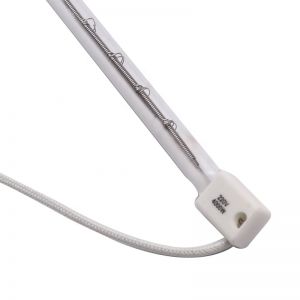Single tube semi coated white 4KW 220V 500mm infrared tube baking waterproof infrared heat lamp
