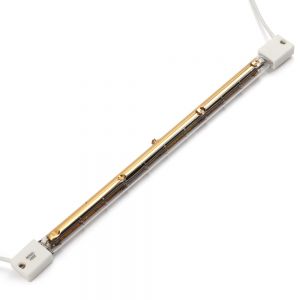 QUARTZ HEATER halogen infrared heater oven lamp 900w 1KW 250MM 220V single tube semi-coated gold tungsten wire