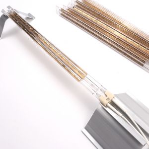 Gold Coated Halogen Heating Lamp Halogen Replacement Heater Bulbs Infrared Heat Tube Car Infrared Paint Curing Lamp