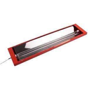 1KW 220V 600MM quartz tube carbon fiber heating lamp heating lamps with Aluminum reflective fixture
