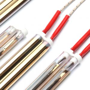  700MM Halogen tube bulb Paint Gold Twin Shortwave Infrared Lamp gold Medium Wave
