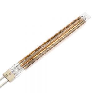 Double tube 1500w 400v gold coating infrared heating lamp